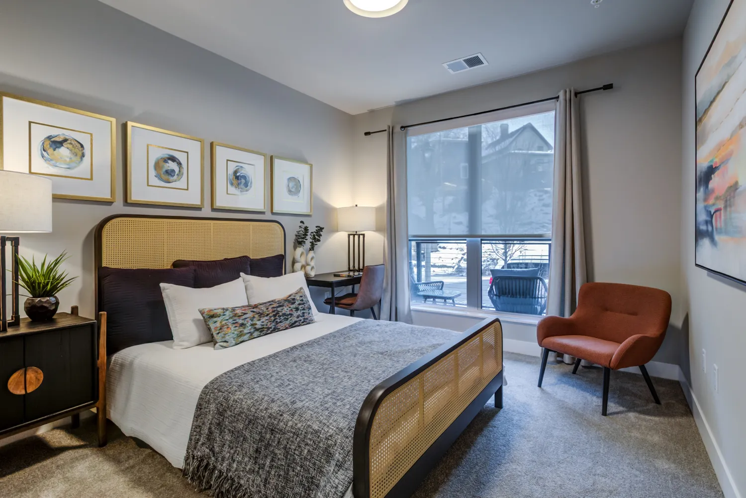 Rowe Milwaukee luxury bedroom.